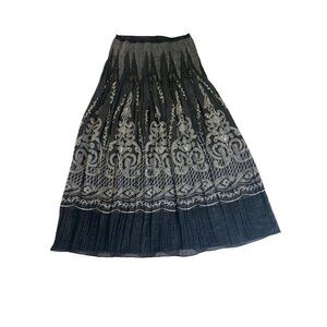 Karen Kane Women's Pleated Patterned Midi Dress - Small